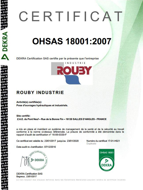 5 5 groupe rouby certification OHSAS18001