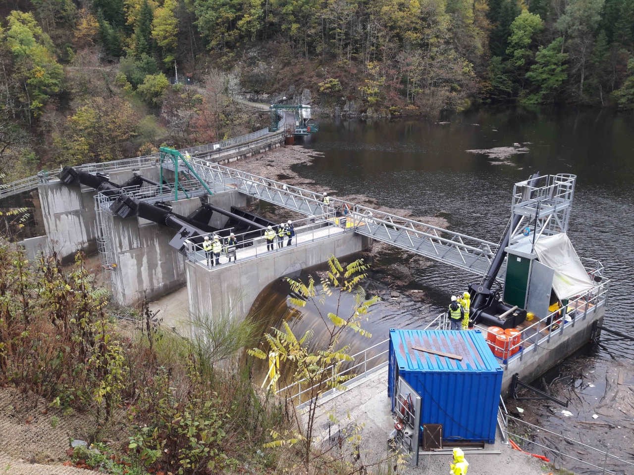 Remplacement de 3 évacuateurs de crues - barrage des essarts
